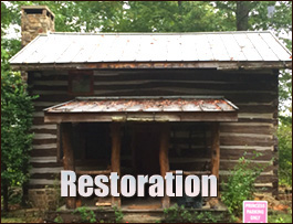 Historic Log Cabin Restoration  Lumpkin County, Georgia